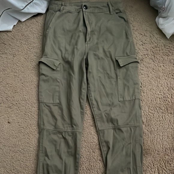 billabong size 28 women’s green cargo pants - Picture 2 of 6